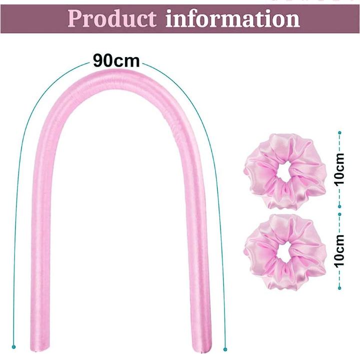 Actual product image ASMI Soft Heatless Curling, Lockenwickler ohne Hitze, 3-teilig