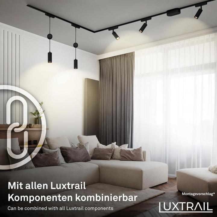 Produktbild Briloner Luxtrail 48V Schienensystem, Set, 2m, Schwarz, 4x5W