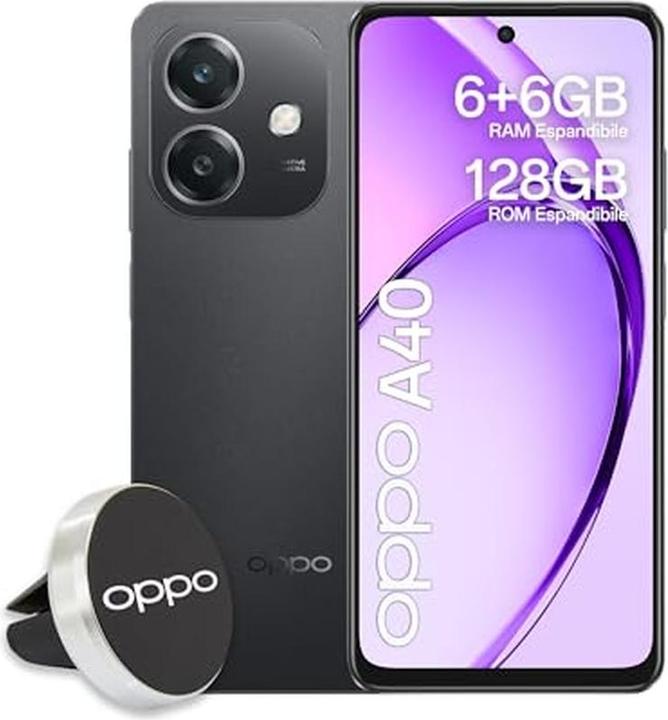OPPO A40 (128 GB, Sparkle Black, 6.67", Dual SIM, 4G)