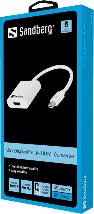 Produktbild Sandberg Mini DP zu (HDMI, 10 cm)
