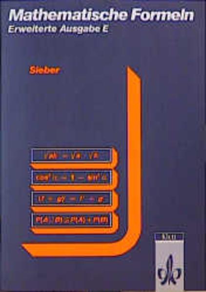 Produktbild Mathematische Formeln. Formelsammlung E (Erweiterte Ausgabe) (Deutsch, Helmut Sieber, 1980)