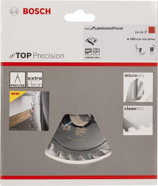 Produktbild Bosch Professional Zubehör Vorritzblatt Top Precision Best for Laminated Panel, 100 x 22 x 2,8 - 3,6 mm