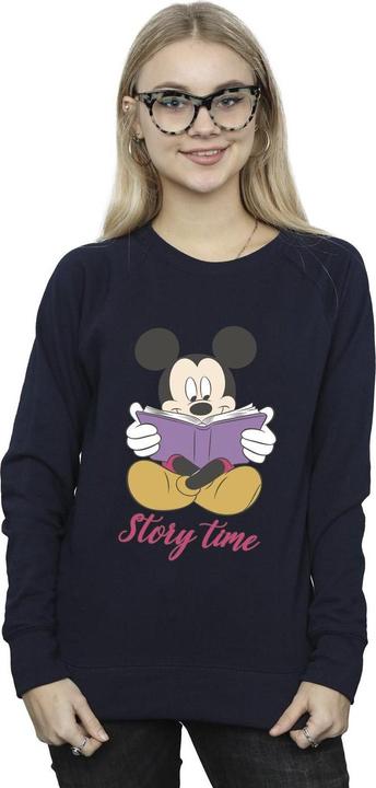 Actual product image Disney Womens/Ladies Mickey Mouse Story Time Sweatshirt (XL)