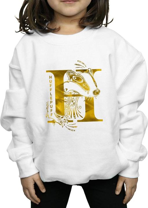 Actual product image Girls Hufflepuff Badger Sweatshirt (152, 158)