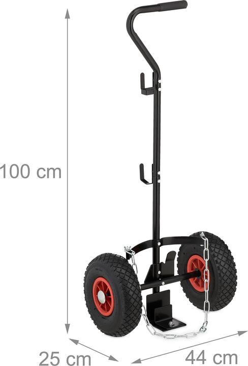 Actual product image Relaxdays Gas cylinder trolley