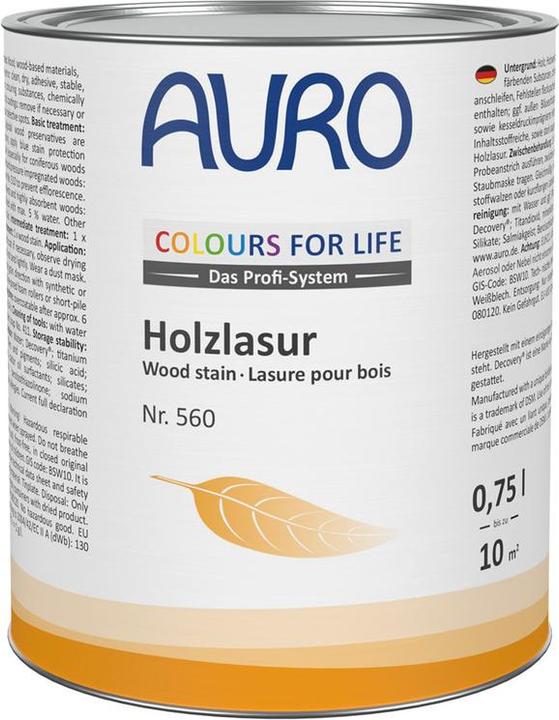 AURO Wood Stain Colour for Life colourless (Colorless, Transparent, 0.75 l)