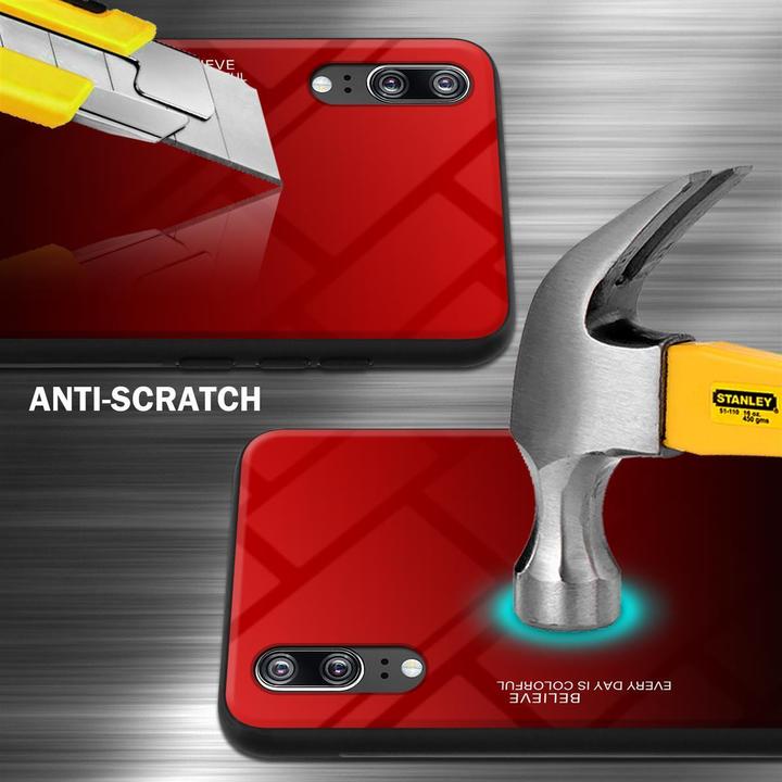 Produktbild Cadorabo TPU 2 Farben Glas Cover (Cubot P20)