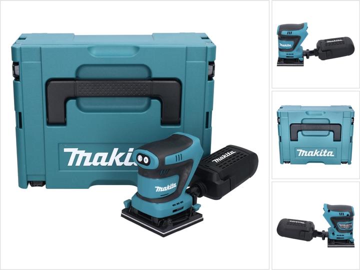 Produktbild Makita DBO 480 ZJ Akku Schwingschleifer 18 V 112 x 102 mm + Makpac - ohne Akku, ohne Ladegerät (Schwingschleifer)