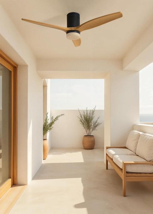 Actual product image Create Deckenventilator mit Licht & Fernbedienung 132 cm (50 dB)