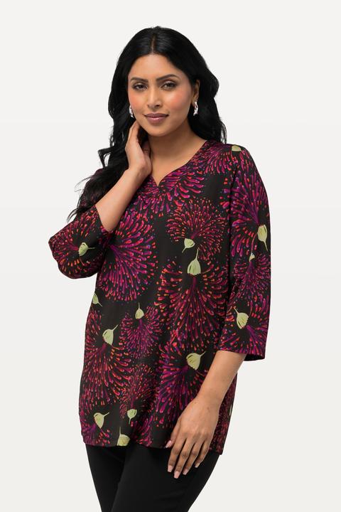 Produktbild Ulla Popken Slinkyshirt, Classic, V-Ausschnitt, 3/4-Arm (58)
