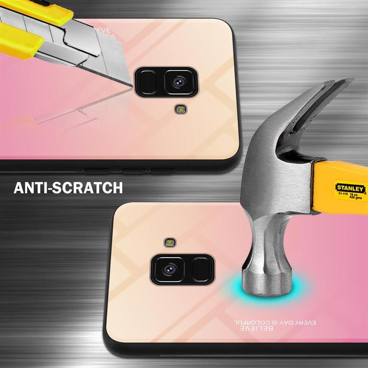 Produktbild Cadorabo TPU 2 Farben Glas Cover (Samsung Galaxy A8 (2018))