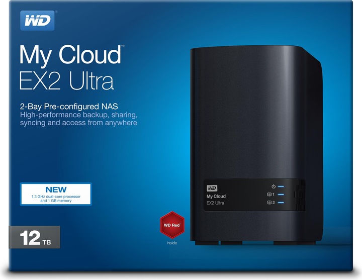 Actual product image WD My Cloud EX2 Ultra (2 x 6 TB, WD Red)