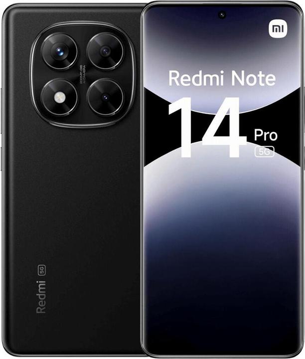 Produktbild Xiaomi Redmi Note 14 Pro 5G (512 GB, Midnight Black, 6.67", Dual SIM, 5G)