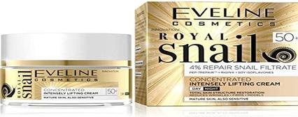 Produktbild Eveline Royal Snail 50+ Snail Slime Therapy Concentrated Strongly Lifting Cream For Day And Night (50 ml)