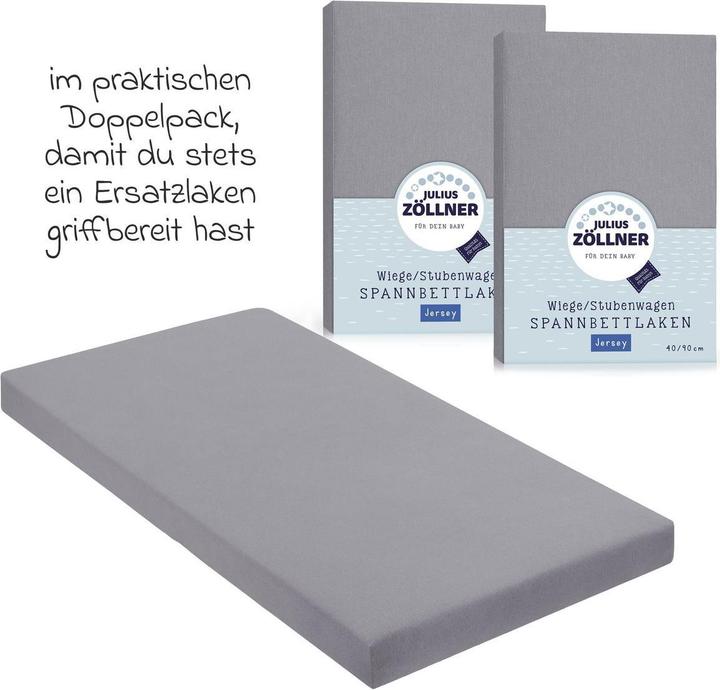 Actual product image Julius Zöllner Spannbetttuch 2er Pack für kleine Matratzen