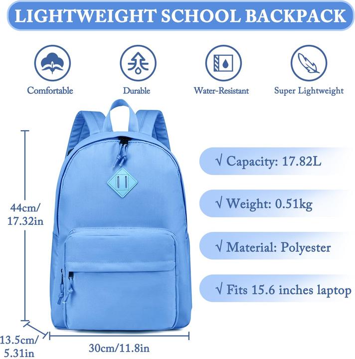 Produktbild Only-Bags.Store Schulrucksack, klassischer leichter Rucksack Teenager College Schultasche lässiger Tagesrucksack