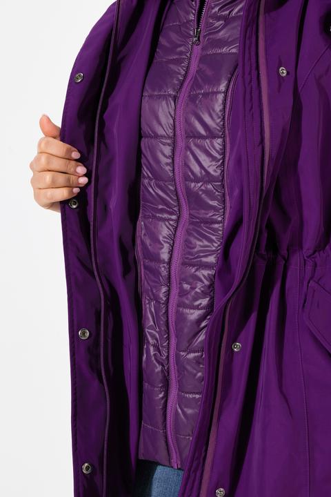 Immagine prodotto Ulla Popken Parka Performance HYPRAR con collo alto, cappuccio e materiale riciclato (42, 44)