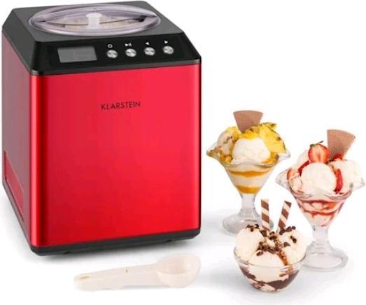 Produktbild Klarstein Vanilla Sky EiscremeMaschine Rot