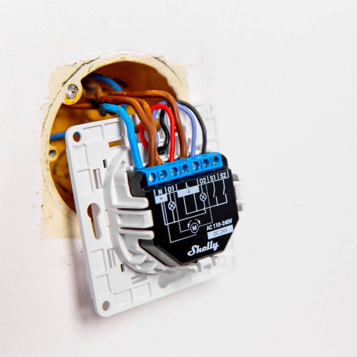 Actual product image Shelly Wall switch 2 - white