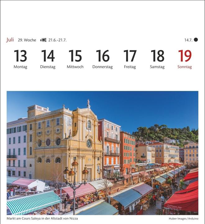 Actual product image Harenberg Provence Sehnsuchtskalender 2026 - Wochenkalender mit 53 Postkarten (Hardcover, German)