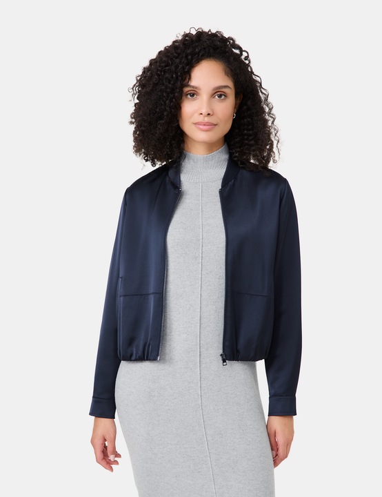 Produktbild Gerry Weber Satinierter Blouson Blazer Langarm gefüttert - 63970 (46)