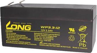 Image du produit Long WP3.3-12 WP3.3-12 Batterie au plomb 12 V 3.3 Ah plomb non tissé (AGM) (L x H x P) 134 x 6 (12 V, 3300 mAh)