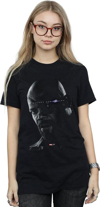 Immagine prodotto Avengers Endgame Avenge The Fallen Nick Fury Maglietta Ampia Donna (XXL)