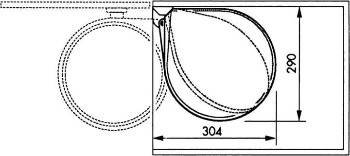 Productafbeelding Hailo Compact-Box M, ingebouwde afvalemmer, 15 liter, wit (15 l)