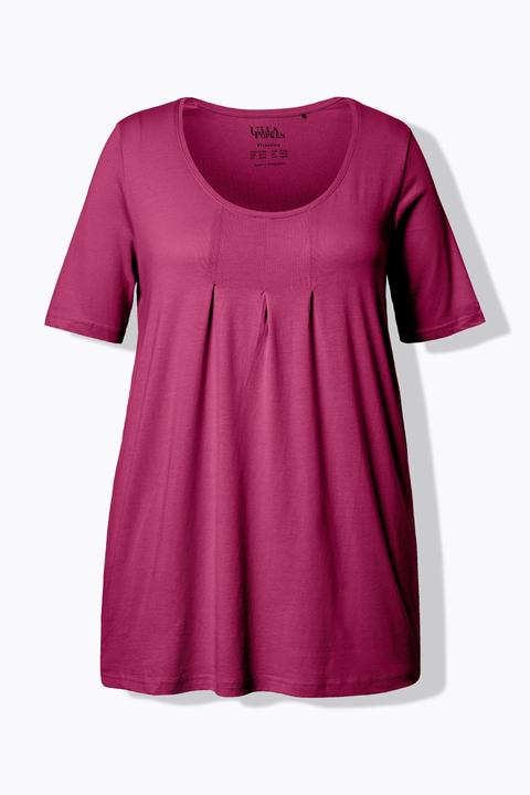 Actual product image Ulla Popken Essential Front Pleat Tee
