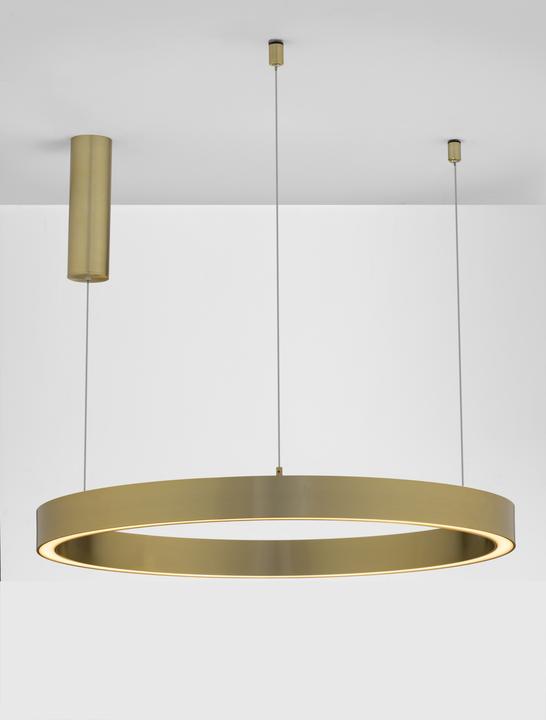 Productafbeelding Nova Luce STING LED hanglamp brons 50W warm wit 200x80cm dimbaar 9558605 (2968 lm)