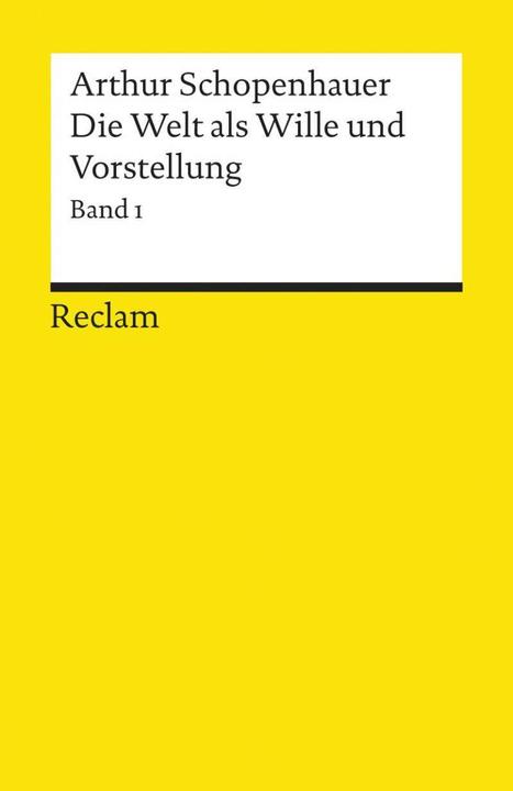 Produktbild Die Welt als Wille und Vorstellung 1 (Deutsch, Arthur Schopenhauer, 1986)