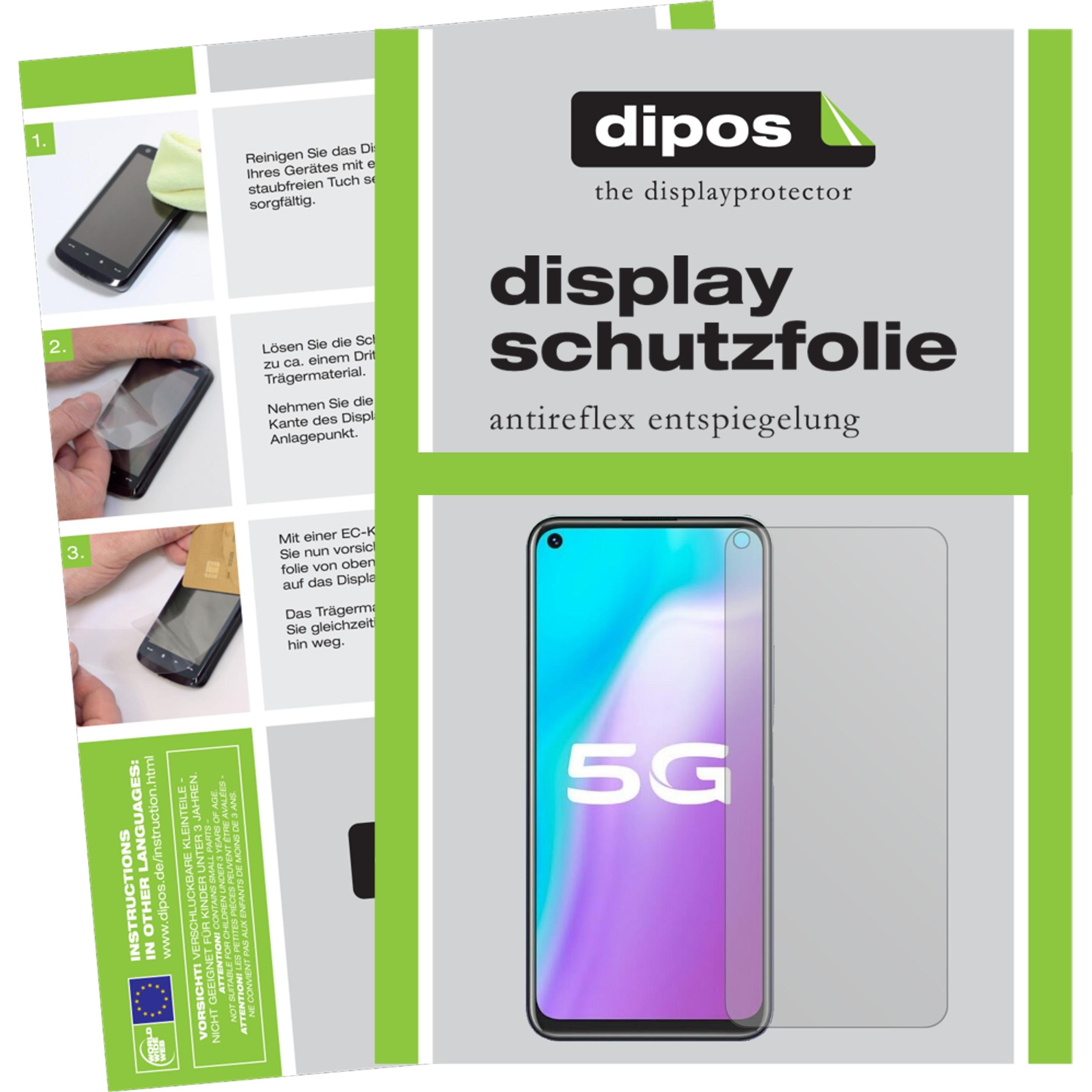 Dipos Displayschutzfolie Antireflex (1 Stück, Vivo Y51s), Smartphone Schutzfolie, Transparent