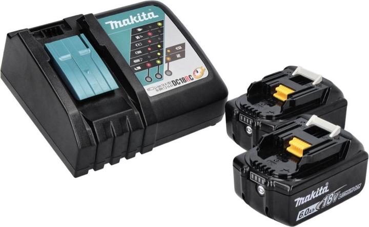Productafbeelding Makita DKP 181 RGJ Accu schaafmachine korting 82 mm 18 V Brushless + 2x accu 6,0 Ah + lader + Makpac