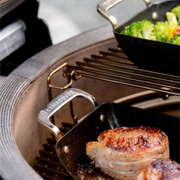 Produktbild Kamado Joe Joe Karbon Steel Half Moon Pan set bak-/braadpan (Bräter + Schmortopf, Carbonstahl)