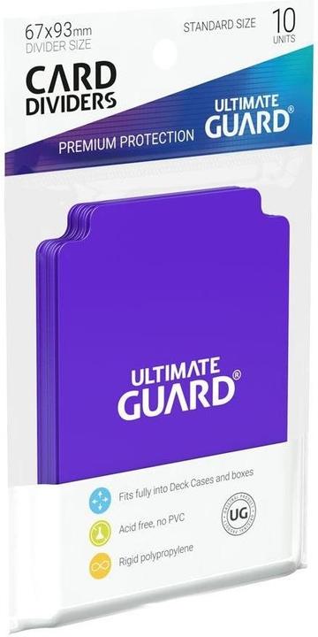Actual product image Ultimate Guard Card Separator Standard Size Purple 10