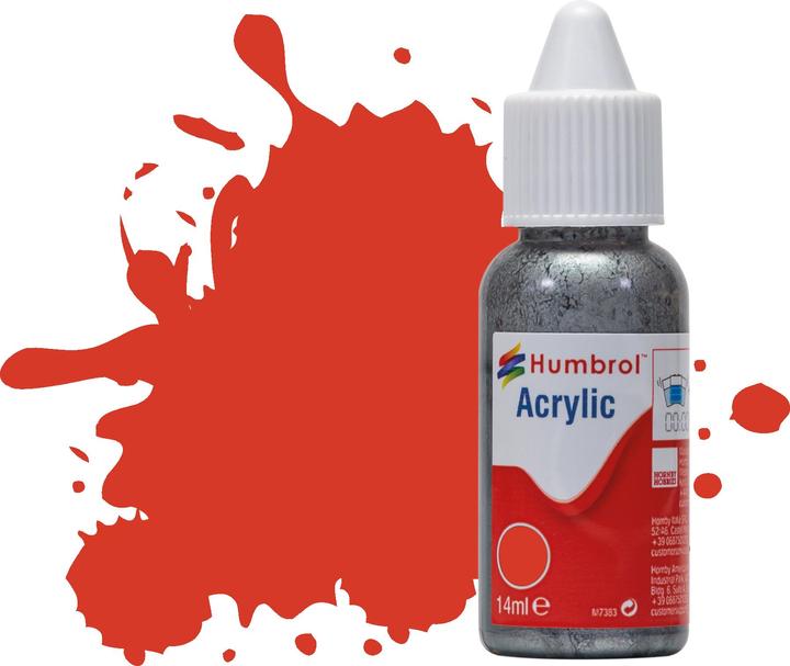 Actual product image Humbrol No 174 Signal Red - Satin