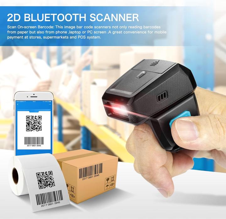 Produktbild NetumScan Ring Scanner RS9000 (QR-Code, 2D-Barcodes, 1D-Barcodes)