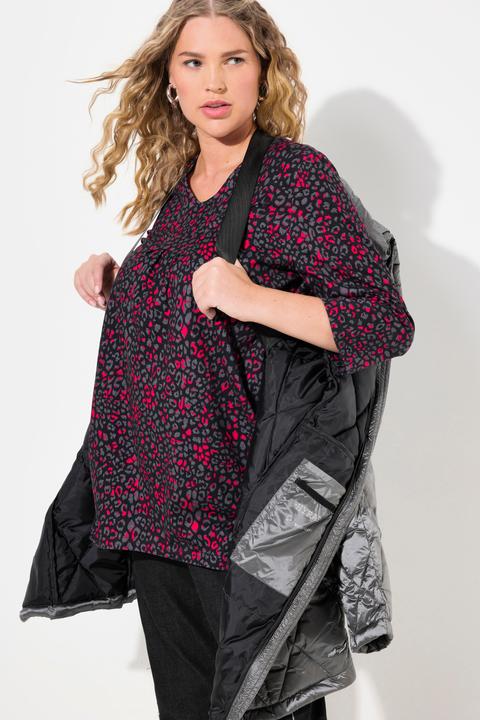 Produktbild Ulla Popken HYPRAR Steppjacke, Kapuze, 2-Wege-Zipper, Zipptaschen (50, 52)