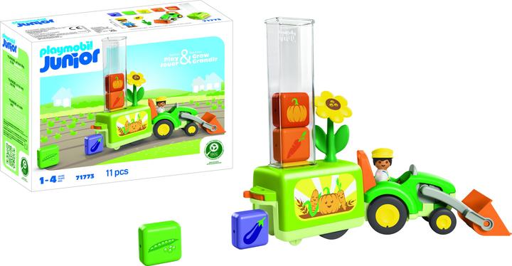 Actual product image Playmobil JUNIOR: Tractor with fun planting machine (71773, Playmobil Junior)