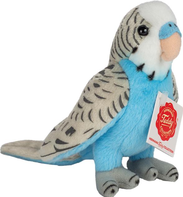Teddy Hermann Budgie blue 13cm (13 cm)