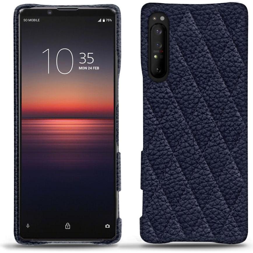 Noreve Lederschutzhülle (Sony Xperia 1 II), Smartphone Hülle, Violett