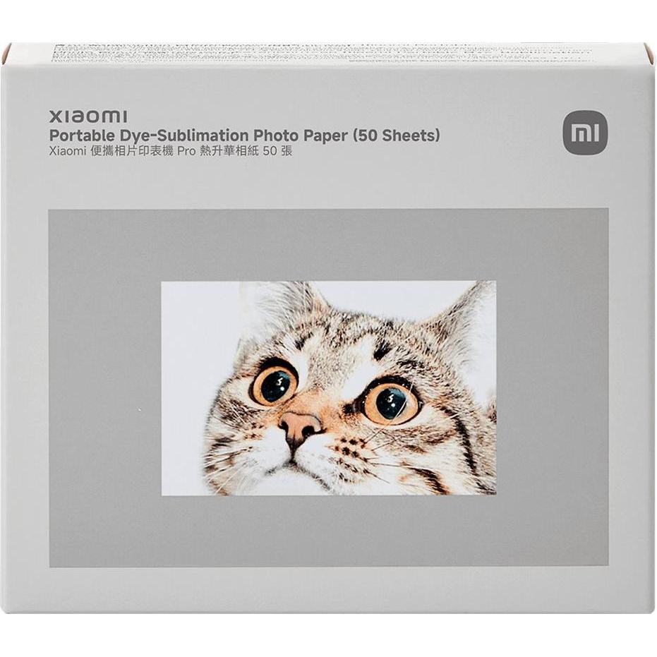 Xiaomi Portable Dye-Sublimation Photo Paper (50 x), Carta fotografica, Bianco