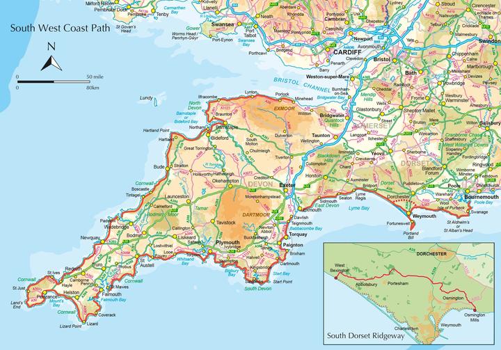 Image du produit Walking the South West Coast Path (Anglais, Paddy Dillon, 2021)