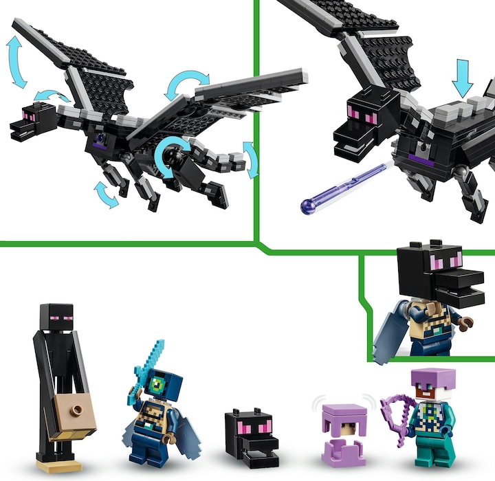 Image du produit LEGO 21264 Le dragon final et le navire final (21264, LEGO Minecraft)