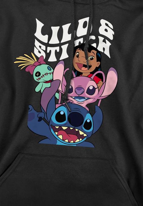 Actual product image Lilo & Stitch Mens Character Montage Hoodie (L)