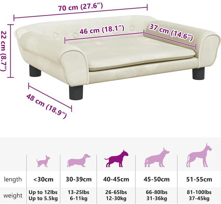 Actual product image vidaXL Hundebett (Dog)