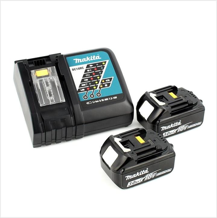 Actual product image Makita DHP 484 RFJ 18V Li-ion cordless impact drill in Makpac incl. 2x 3.0 Ah battery and charger (Rechargeable battery operated)