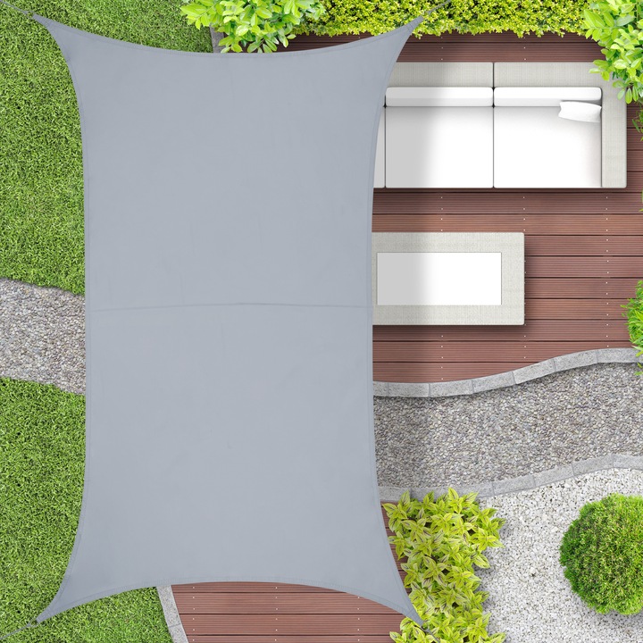 Immagine prodotto Relaxdays Vela-parasole (300 x 400 x 0,1 cm)