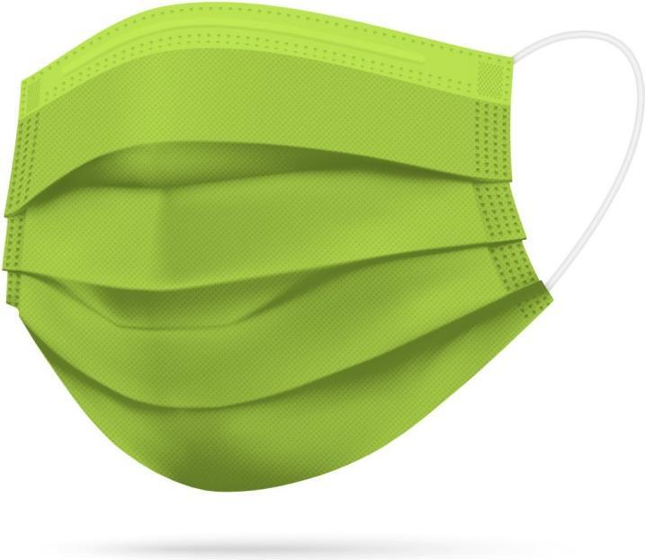 Image du produit Timask Masque jetable vert acide (50 pcs) (Type IIR, 50 x)