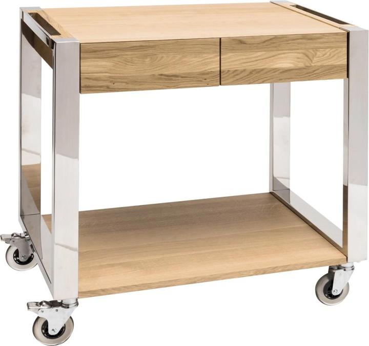 ZEP SMILE INOX Servierwagen 84x48x84cm Eiche
